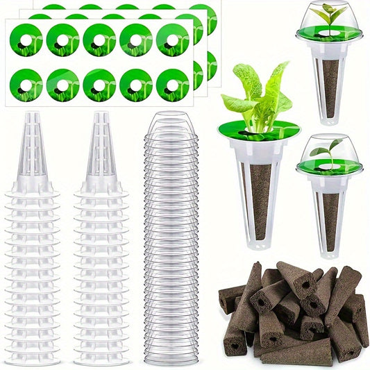 48pcs Hydroponic Seed Starter Kit