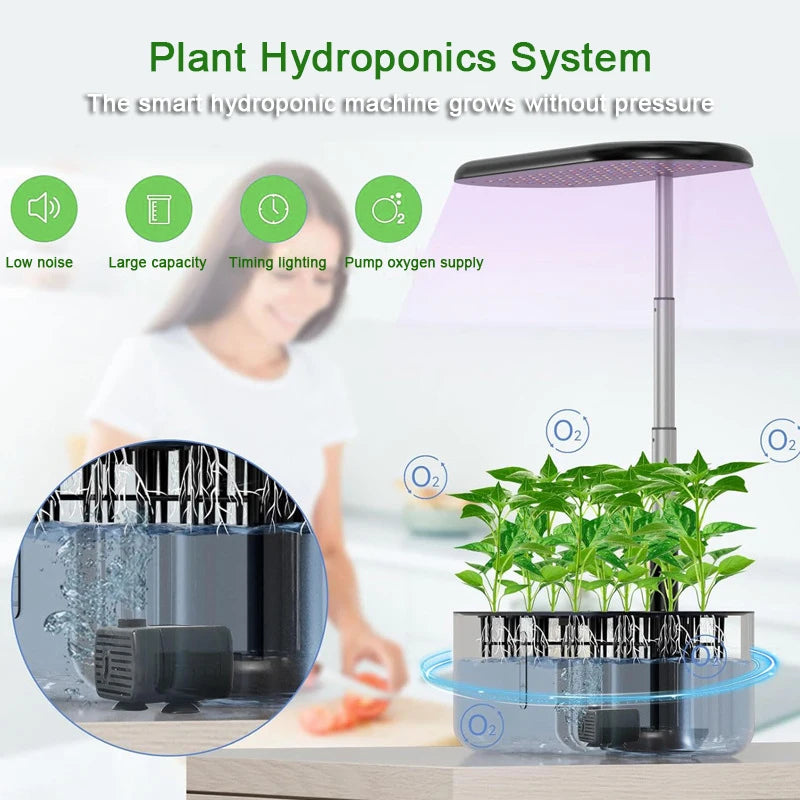 Hydroponics Growing System With 10 Pods